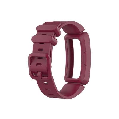 China Silica Gel Silicone Band For Fitbit Inspire Time Watch Strap Replacement Wristband For Fitbit ACE 2 Smart Watch Band Wristband for sale