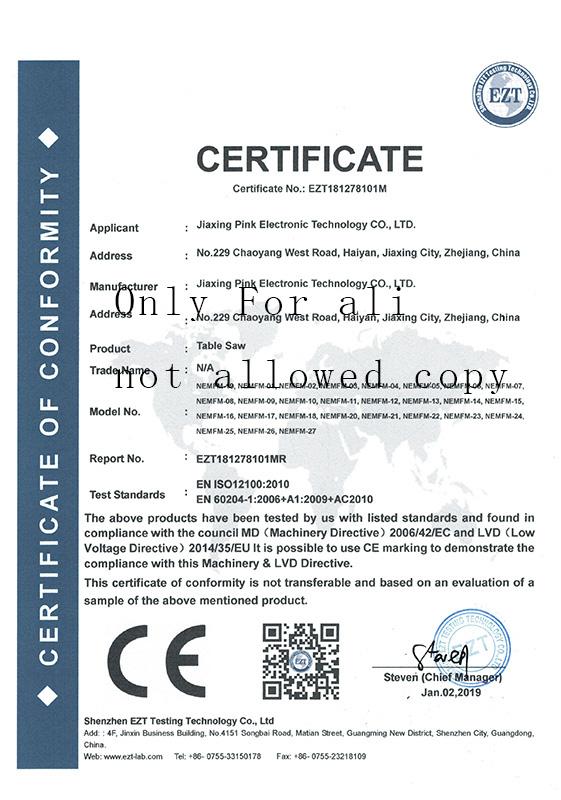 CE - Jiaxing Pink Electronic Technology Co., Ltd.