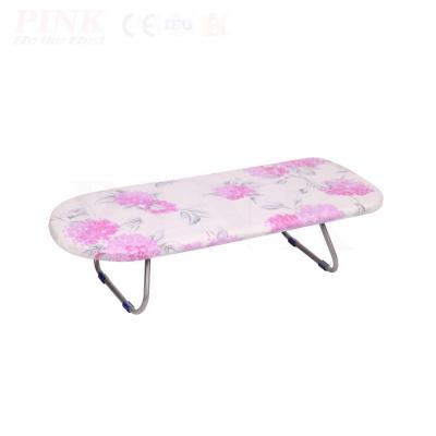 China eco-friendly steel iron panel PINK Cleaning Foldable Clothes Rack Standing Iron Board for sale