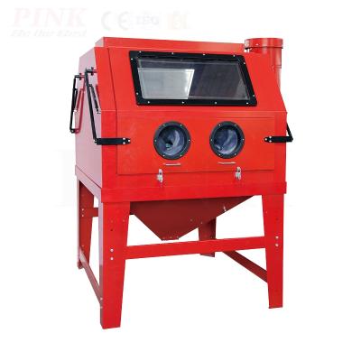 China Industrial Machinery Repair Shops Sand Blaster PINK Descaling Portable Sand Blasting Machine for sale