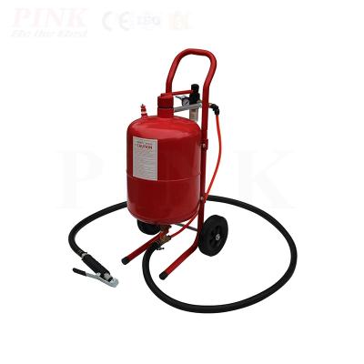 China Factory abrasive blasting PINK Descaling Portable Sand Blasting Machine for sale