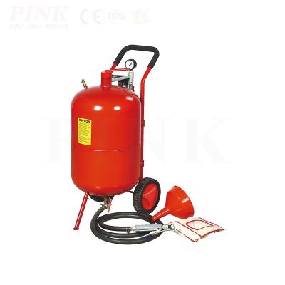 China Machinery Repair Shops Air Blaster PINK Descaling Portable Sand Blasting Machine for sale