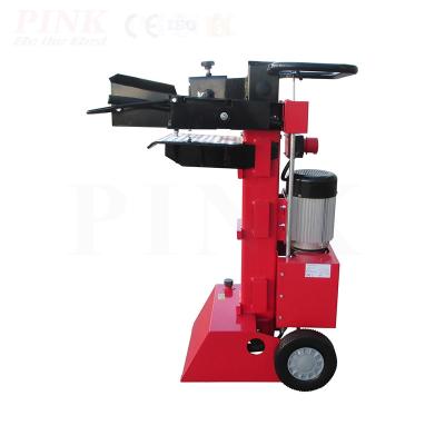 China Efficient Wooden Log Divider New PINK Easy to Operate Electric Mechanical Log Splitter for sale