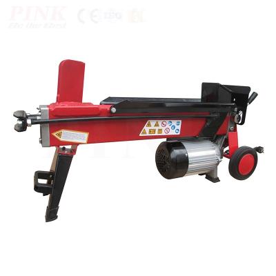 China Efficient electric wood divider New PINK Easy to Operate Electric Mechanical Log Splitter for sale