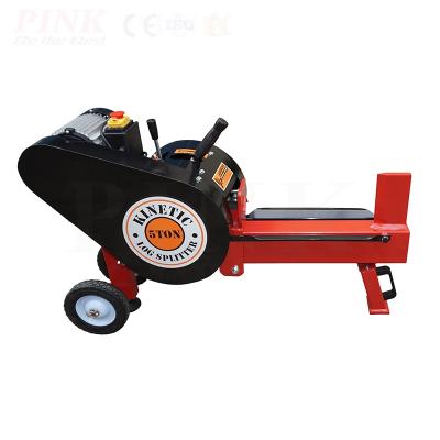 China Efficient Fast Split Divider New PINK Easy to Operate Electric Mechanical Log Splitter for sale