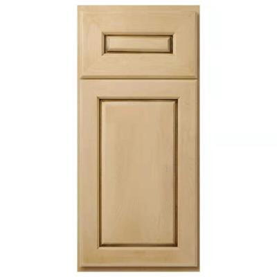 China Easily Assembled Natural Grain Design Wood Interior Primed MDF Kitchen Bathroom Cabinet PVC Molded Sheet Face Door Customized Color and Size for sale