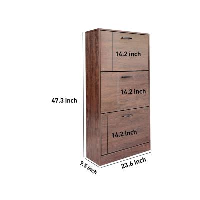 China 2021 new design living room new design adjustable household shoe cabinet wood rotation (height) for sale