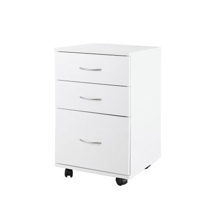 China Home Bedroom Furniture Chest (Other) Wholesale Wooden Adjustable Modern 3 Drawers White Drawers for sale