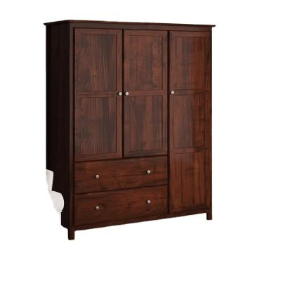 China Hot Sale Three Doors Two Fustet Adjustable Fashion Atmospheric Wardrobe Antique Design (Size) Bedroom Wardrobe for sale