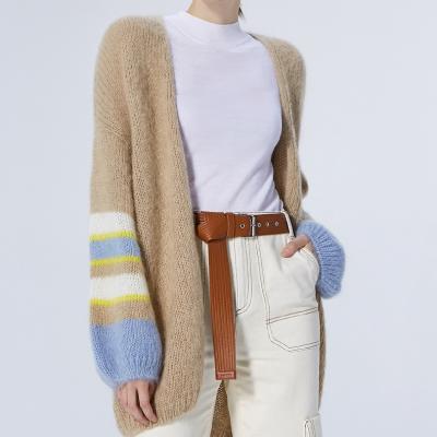 China kingsun mohair cardigan mohair Para anti-pilling tejer for women knitted cardigan for sale