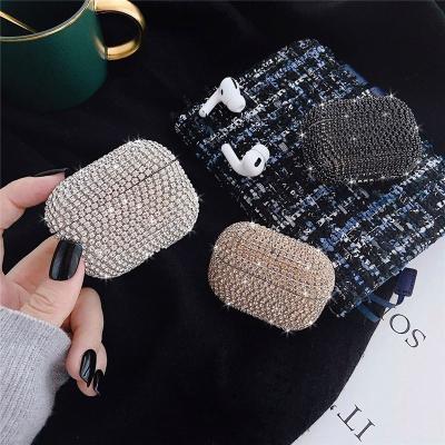 China For Luxury Earphone Fashion 3D Crystal Shining PC Case For 1 2 Pro Earphone Anti-lost Accessories Charging Box Cover for sale