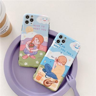 China For Iphone 11 11 pro 7/8 max plus iphone 13 phone case soft silicone case for 13 phone case lover boy girl design mobile phone protect case phone cover for 7 8 more for sale