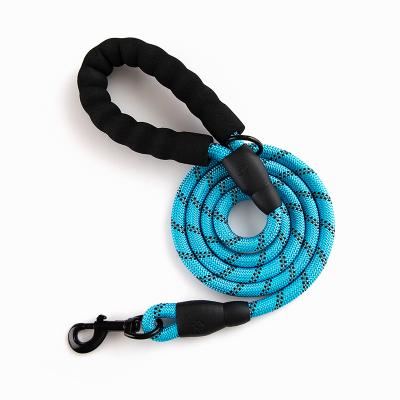 China Selling Amazon Reflective Dog Leash Round Rope With Foam Handle for sale