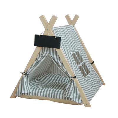 China Foldable Travel Cotton Soft Tent All Seasons Round Warm Pet Bed Cave Suitable for Cats and Dogs for sale