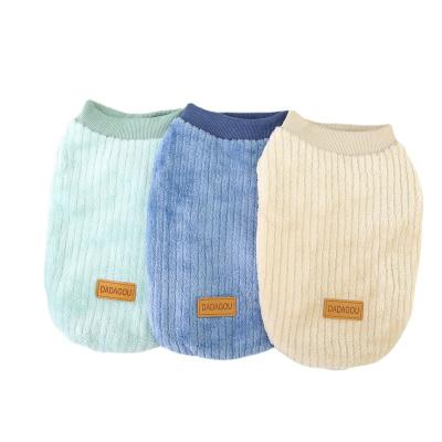 China Sustainable Dog Clothes Vast Warm For Small Dogs Puppy Pet Outfits Dog Vest Jacket Clothing Autumn Winter for sale