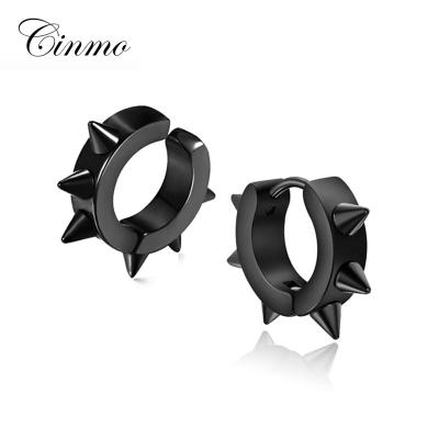 China Fashionable Hot Selling Jewelry Six-fork Stainless Steel Stud Earrings Korean Summer Cinmo Hip Hop Style New Earrings For Women Men Charm Gift for sale