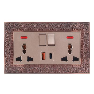 China Easy Installation British Wall Outlet Safe And Environmentally Friendly Switch Wall Switch Multi Socket American Standard for sale