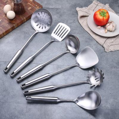 China Sustainable Heavy Duty Kitchen Cooking Tools Stainless Steel Kitchenware Utensils Luxury Set for sale