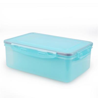 China Viable Square Clear Plastic Reusable Lunch Box Food Grade Fresh Food Container for sale