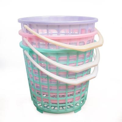 China Minimalist Portable Lightweight Dirty Basket Clothes Storage Plastic Laundry Basket For Bedroom Home for sale