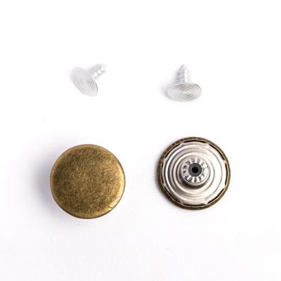 China Dry cleaning metal button jeans buttons for jacket and jeans garment clothing accessories for sale