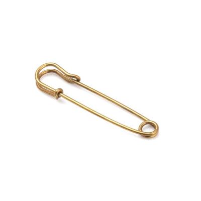 China metal safety pin fashion safety pin cloth covered safety pin for garment accessories 65cm or customized for sale