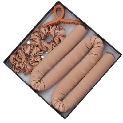 China Amazon Hot Sale 100% Natural Silk Heatless Hair Rollers Salon Home Hairstyle Use Hair Rods for sale