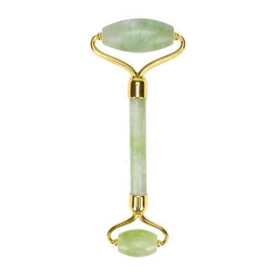 China Anti Aging Green Aventurine Stone Face Stone Crystal Facial Massager Green Quartz Skin Care Anti-Puffiness Vibrating Jade Roller for sale