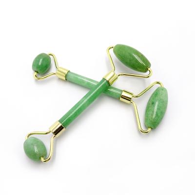 China Handheld Natural Face Massage Jade Roller Gua Sha Set 3D High Quality Natural Body Anti-Puffiness Jade Roller Set for sale