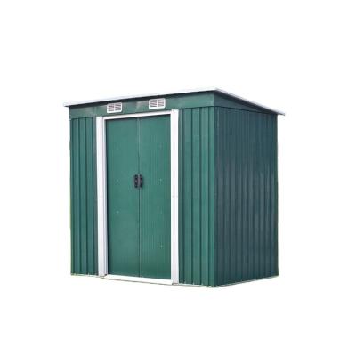 China Factory Price Sustainable Chinese Outdoor 4x6 Flat Surface Storage Tool Garden Shed for sale