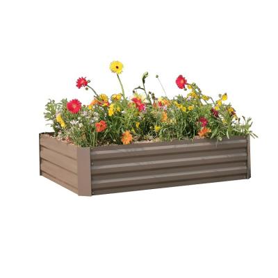 China CLASSIC New Style Galvanized Steel Large Meta Raised Garden Beds For Vegetable Flower Planter for sale