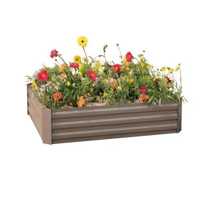 China Competitive Price CLASSIC Metal Raised Planters Box Steel Raised Garden Beds Galvanized for sale