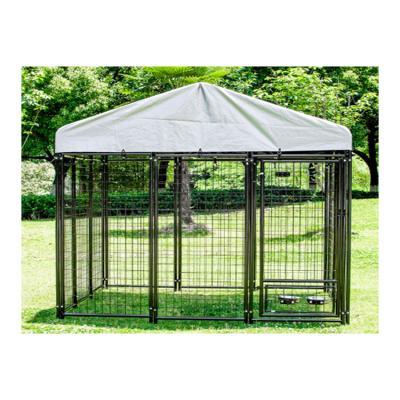 China Manufacturer Breathable Wholesale Metal Kennels Galvanized Large Welded Steel Outdoor Pet Cages for sale