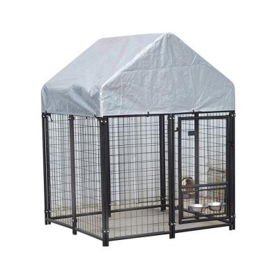 China Breathable Hot Selling Large Dog Cage Heavy Duty Foldable 8 Doors Metal Aluminum Short Dog Cage for sale