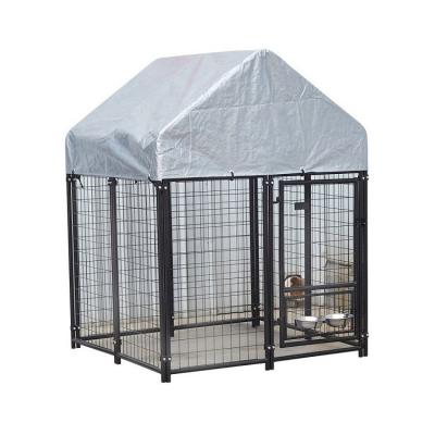 China Breathable Factory Price 8 Door Short To Medium And Large Dog Cage With Tarpaulin for sale