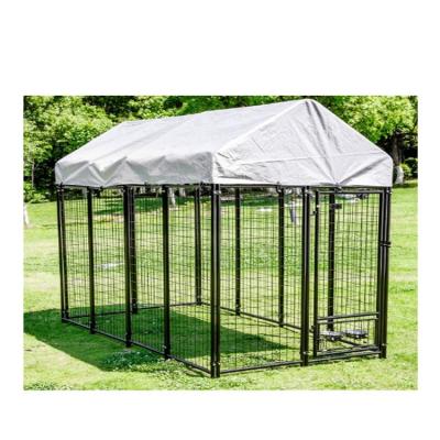 China 2021 Popular Metal Dog Cage Outdoor Kennel Breathable Large For Pet Play for sale