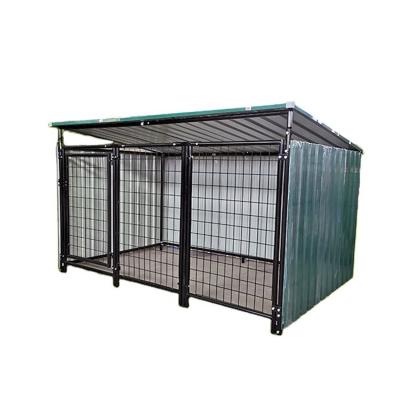 China Various Sizes Stainless Steel Iron Plate Steel Wire Breathable Warm Metal Kennel Indoor Selling Dog Cage for sale