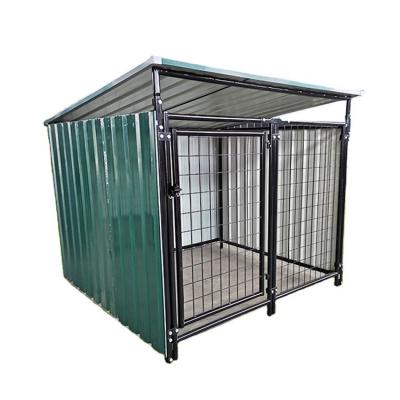 China Competitive Price Various Sizes Breathable Pet Folding Double Door Cages Large Steel Dog Cage for sale