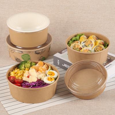 China 8 12 16 Biodegradable Disposable 24 32 oz Paper Wrapping Cup Bowl Noodle Bowls With Lid, To Go Paper Cups Soup Containers With Lids for sale