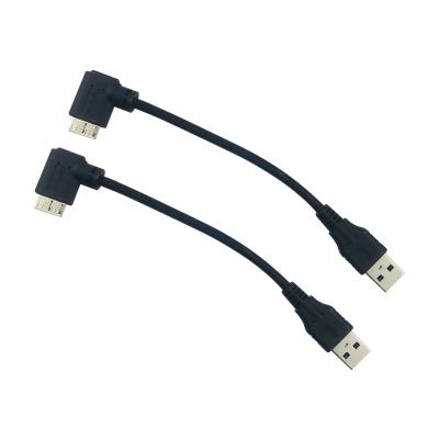 China Camera USB 3.0 A Male To 90 Degree Right Angle Micro Cable Mobile Phone USB B Charging Line for sale