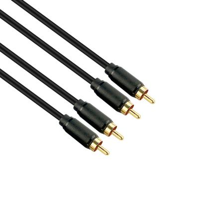 China DVD player gold plated aux cable. High Quality Audio Equipment Sound Audio Cable Rca 1.5M 2RCA Video To 2RCA For Speaker Video Cable for sale