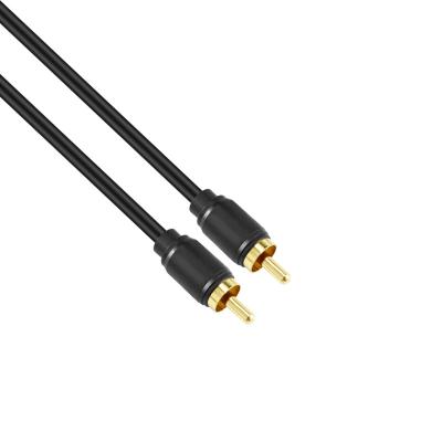 China Hot Selling OEM DVD Player ODM 1m 2m Casting Black rca 3m to rca cable gold plated high quality AV cable for sale