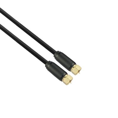 China Digital F Electronic Coax Plug Coaxial Cable with Coaxial Connector HD Cable TV Antenna Standard Satellite Cable for TV Satellite Antenna for sale