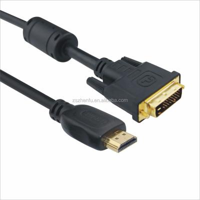 China Multimedia Wholesale High Speed ​​Adapter Connector 4k 3d HDMI Male To DVI Male Cable 1m 2m for sale