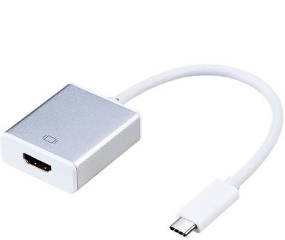 China Multimedia Quality OEM Shell Body Aluminum USB C to HDMI Female Adapter for HDTV Premium type c to hdmi cable for sale