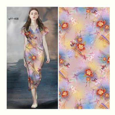 China YiLin cheap woven viable 30s textile simply spun viscous rayon digital print fabric for dress for sale