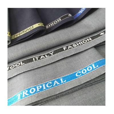 China Cheap Anti-Static Factory TR English Suit Twill Fabric Selvedge TR English Suit Fabric For Africa Market for sale