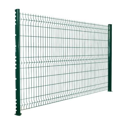 China Easily Assembled Bending PVC Garden 3D Mesh Fence Triangle Fence With Fishing Post for sale