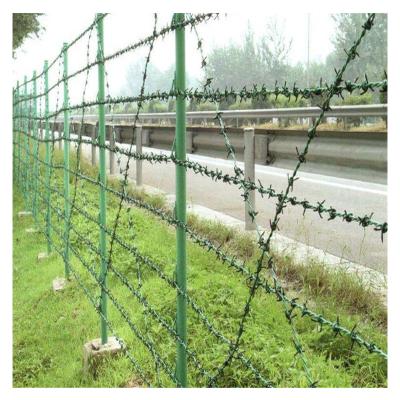 China Iron Wire Durable Hot-dipped Galvanized or PVC Coated Barbed Wire Customizable Specification for sale