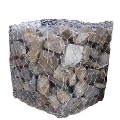 China Heavy Hexagonal Mesh Stone Gabion Cage Stone River Control Gabions Barbed Wire Renault Net Protection for sale